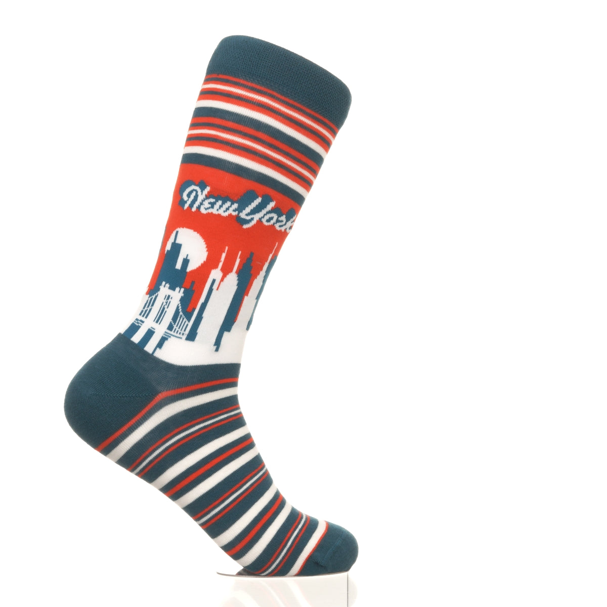 New York Skyline RedBlue