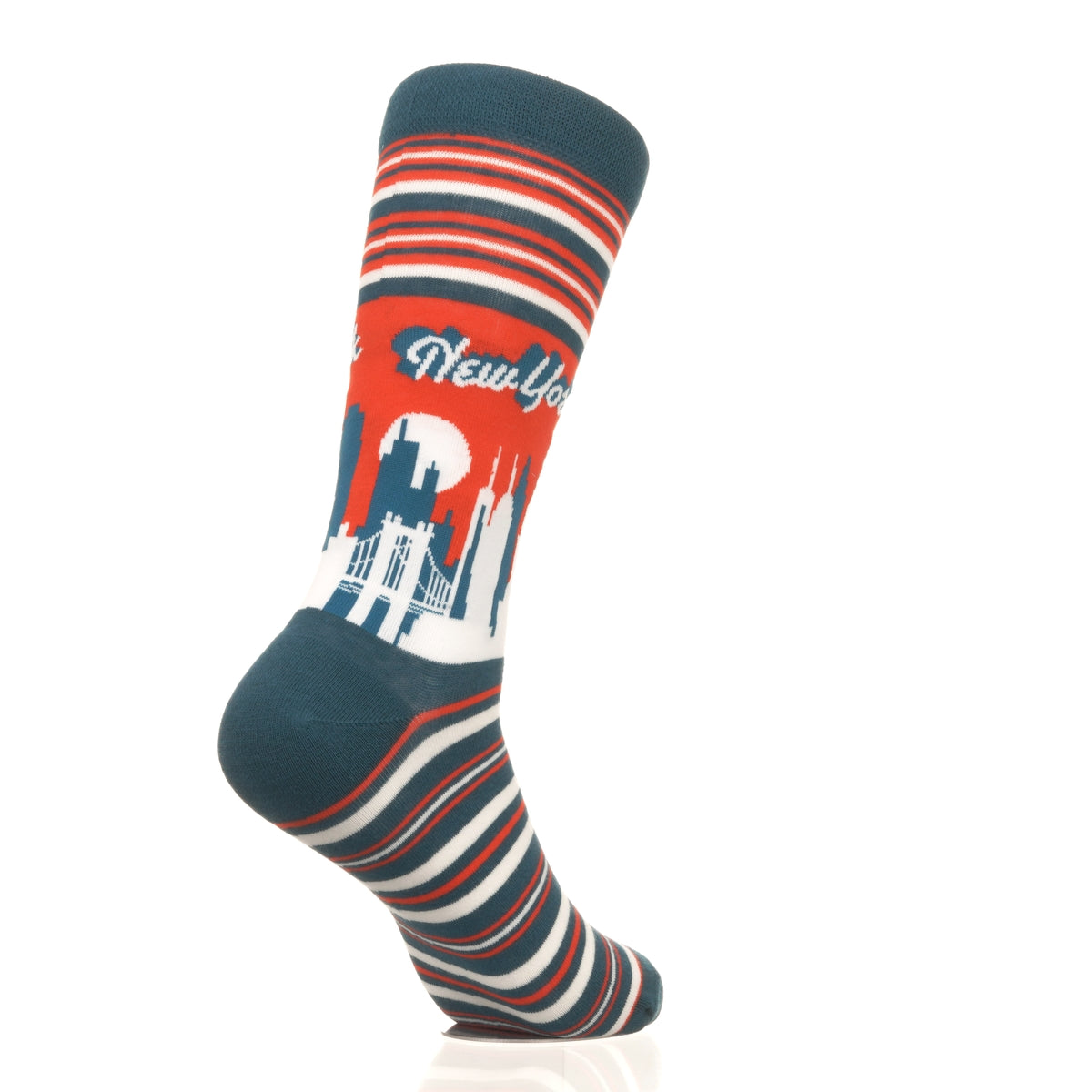 New York Skyline RedBlue