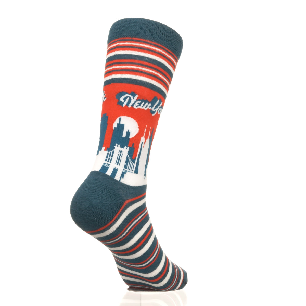 New York Skyline RedBlue