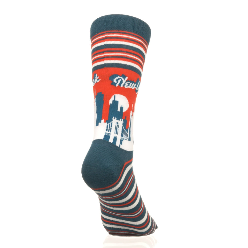 New York Skyline RedBlue