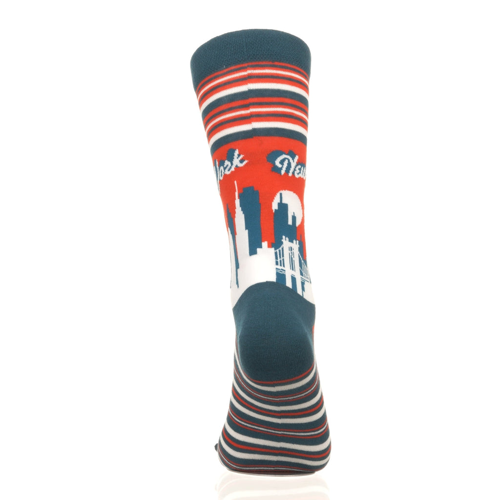 New York Skyline RedBlue