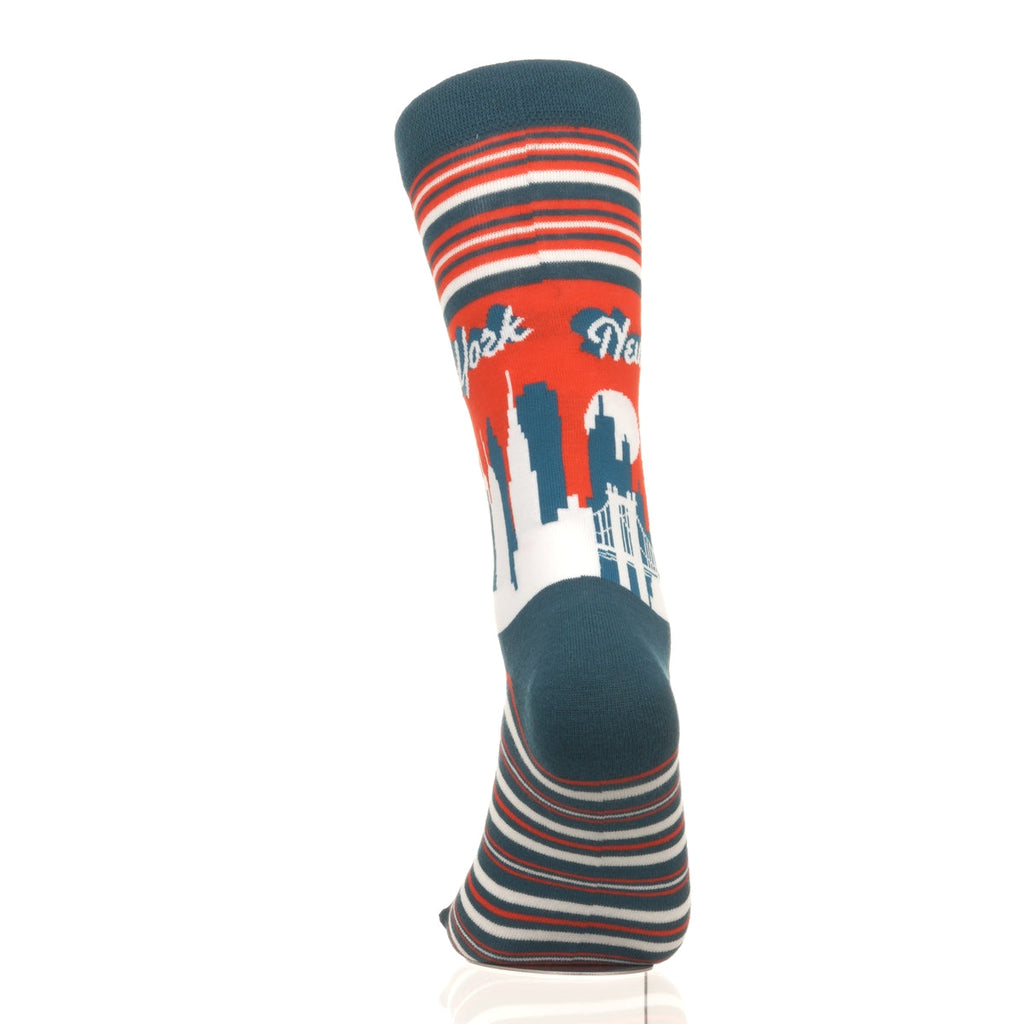 New York Skyline RedBlue