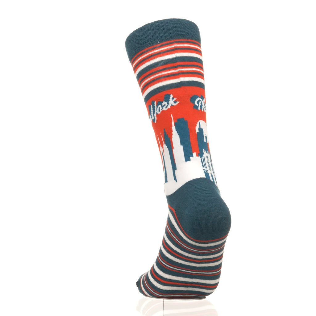 New York Skyline RedBlue