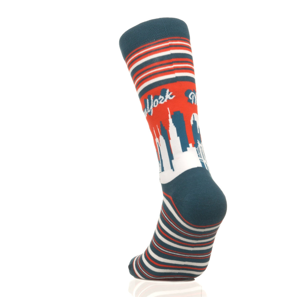 New York Skyline RedBlue