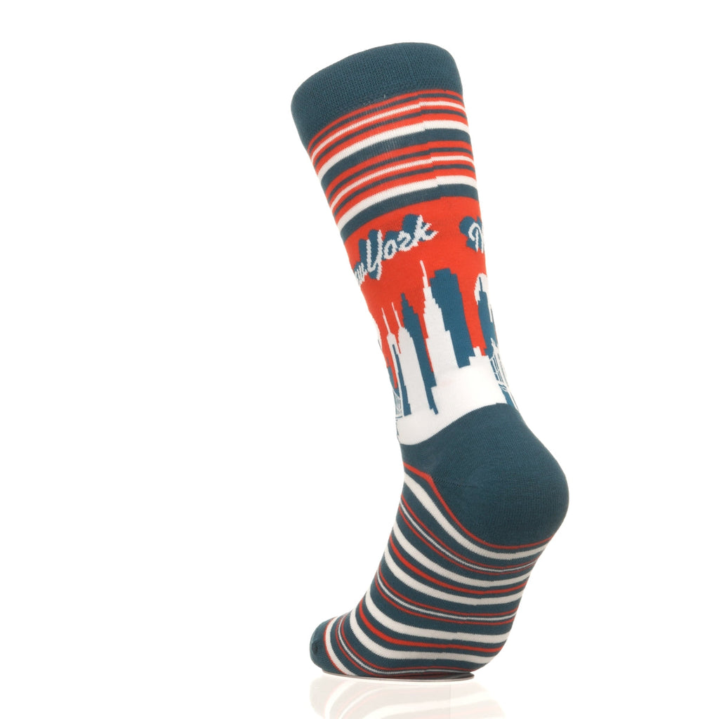 New York Skyline RedBlue