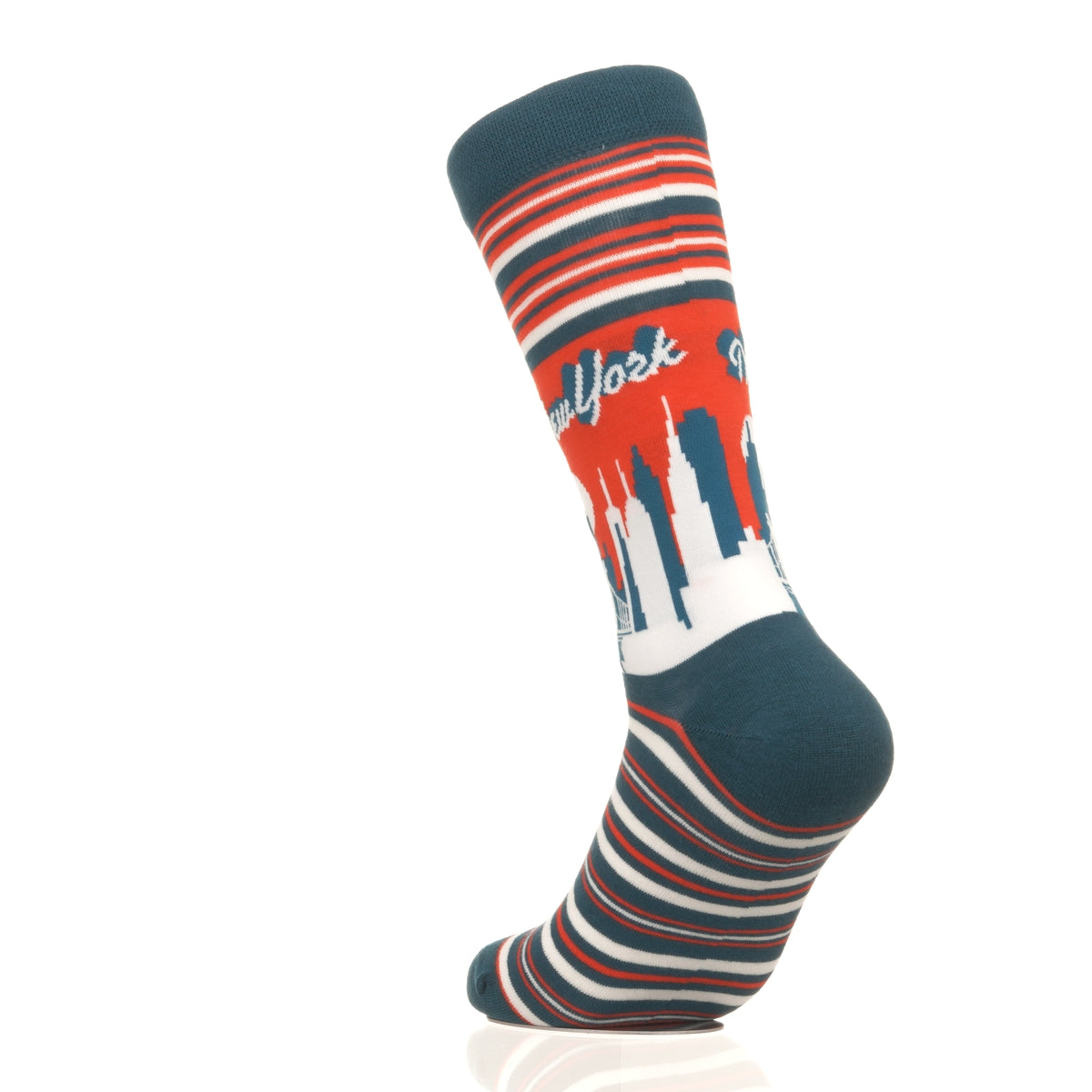 New York Skyline RedBlue