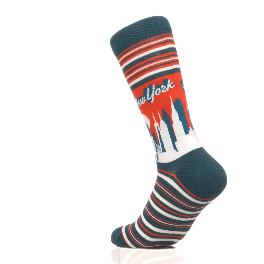 New York Skyline RedBlue