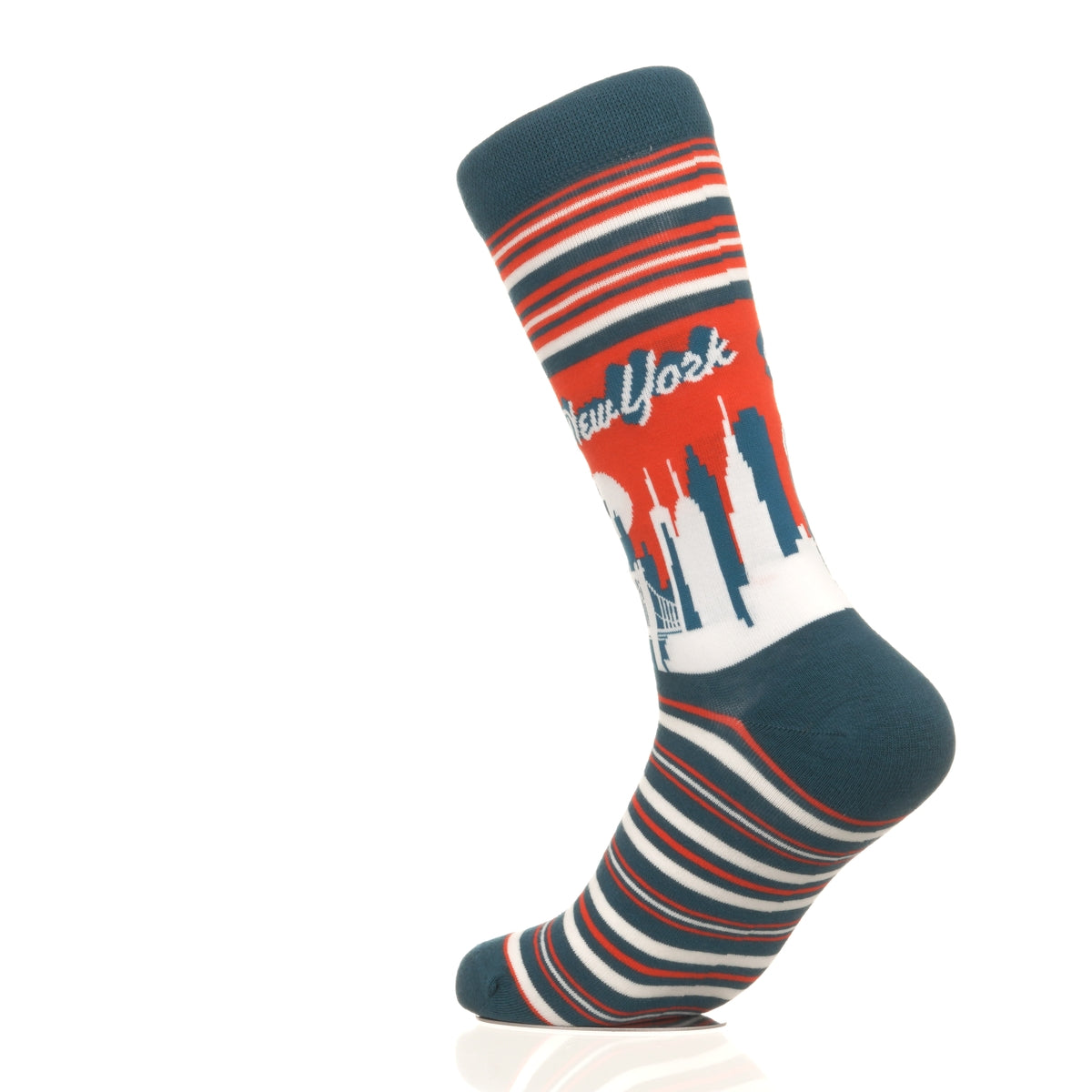 New York Skyline RedBlue