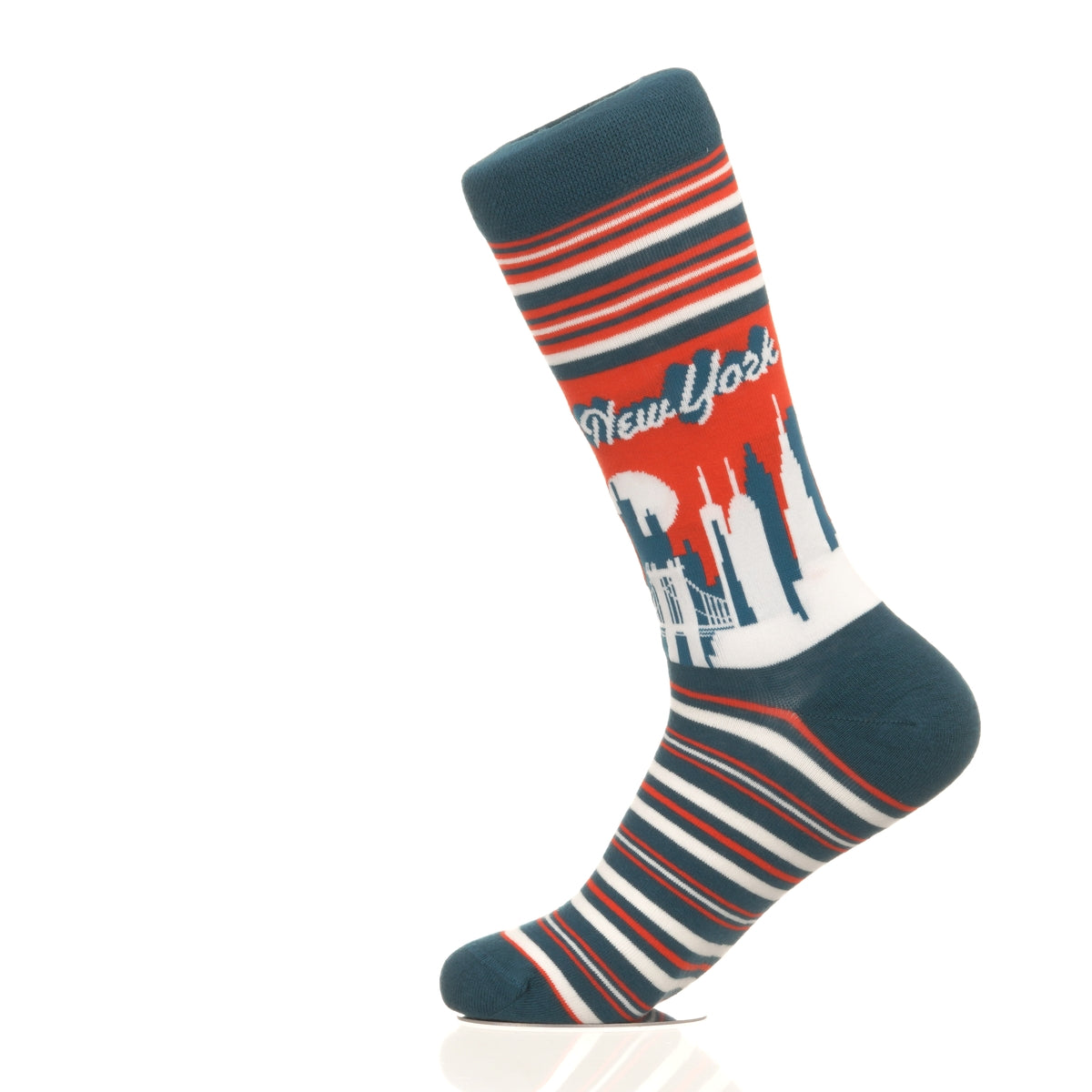 New York Skyline RedBlue