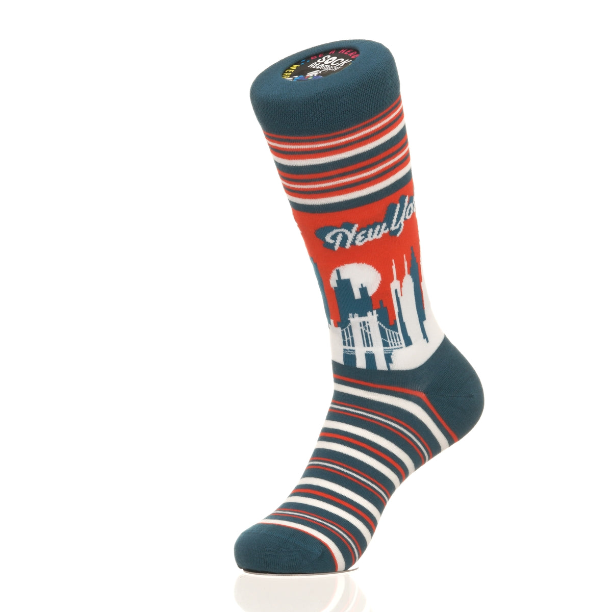 New York Skyline RedBlue