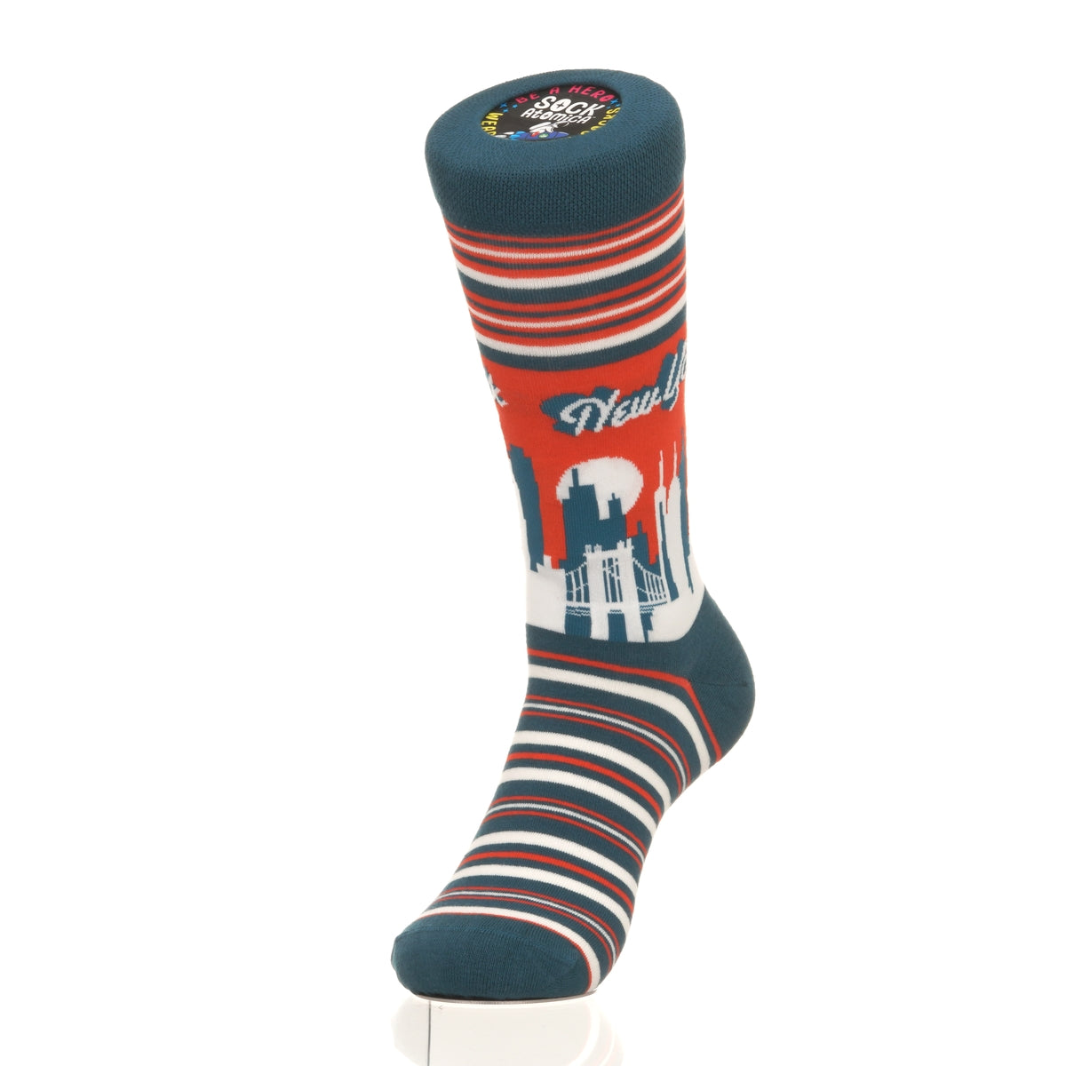 New York Skyline RedBlue