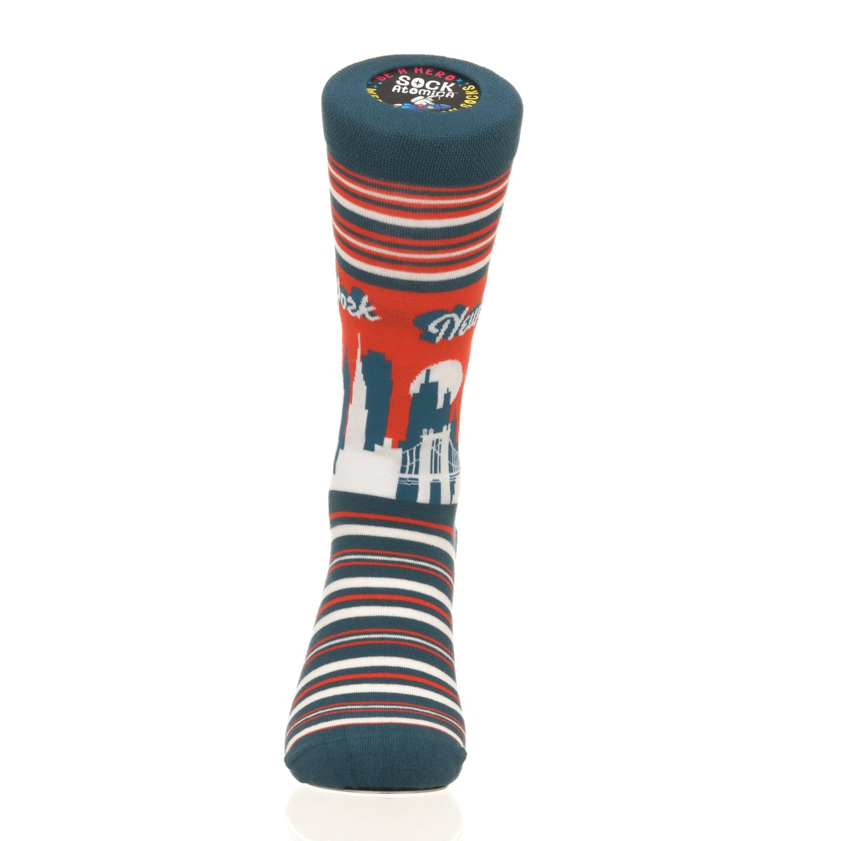 New York Skyline RedBlue