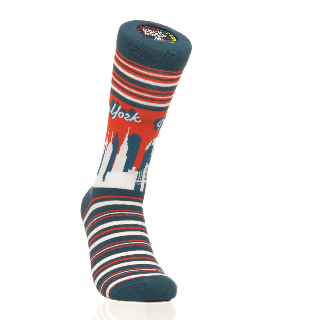 New York Skyline RedBlue