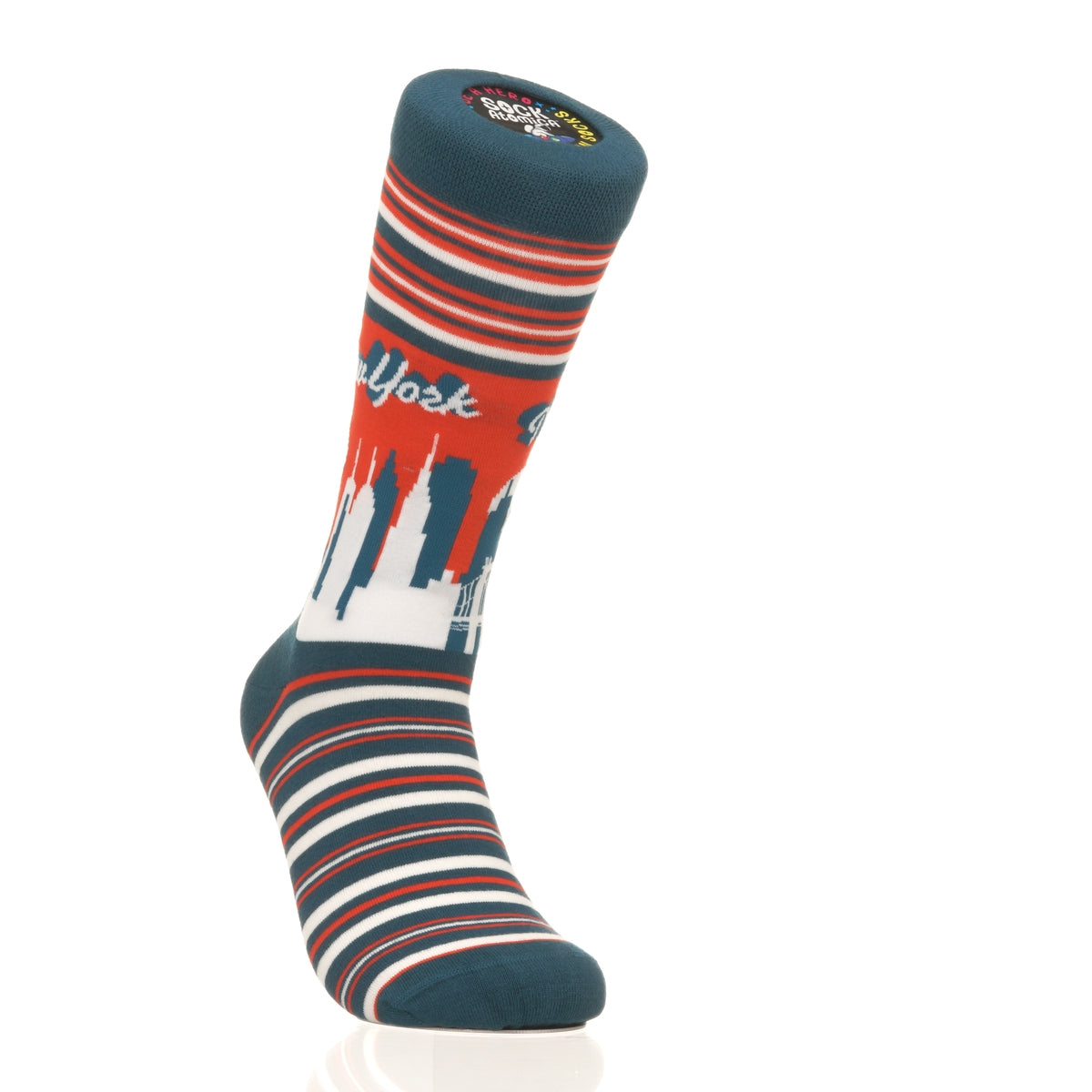 New York Skyline RedBlue