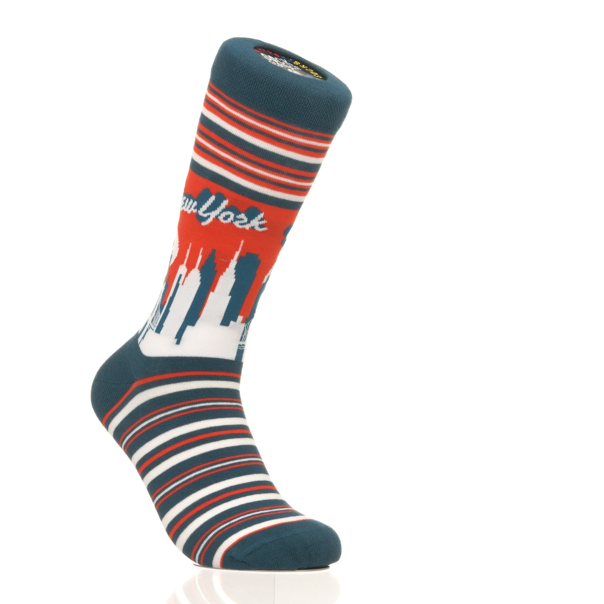 New York Skyline RedBlue