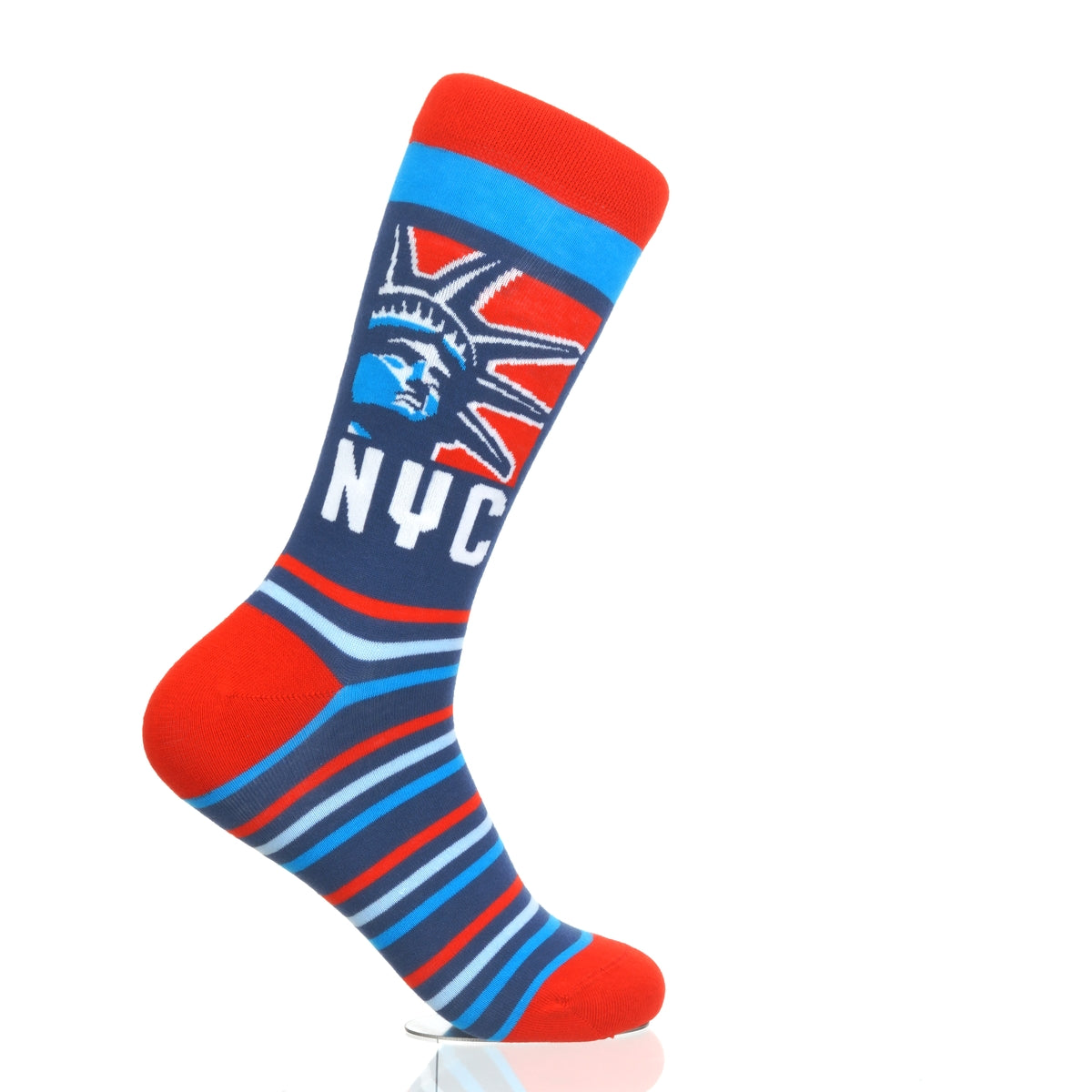 New York Statue Head RedWhiteBlue