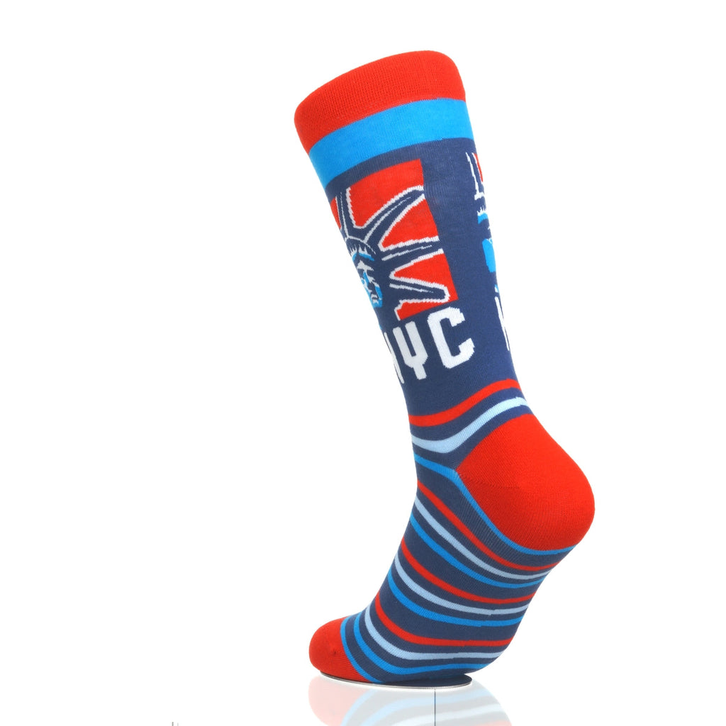 New York Statue Head RedWhiteBlue