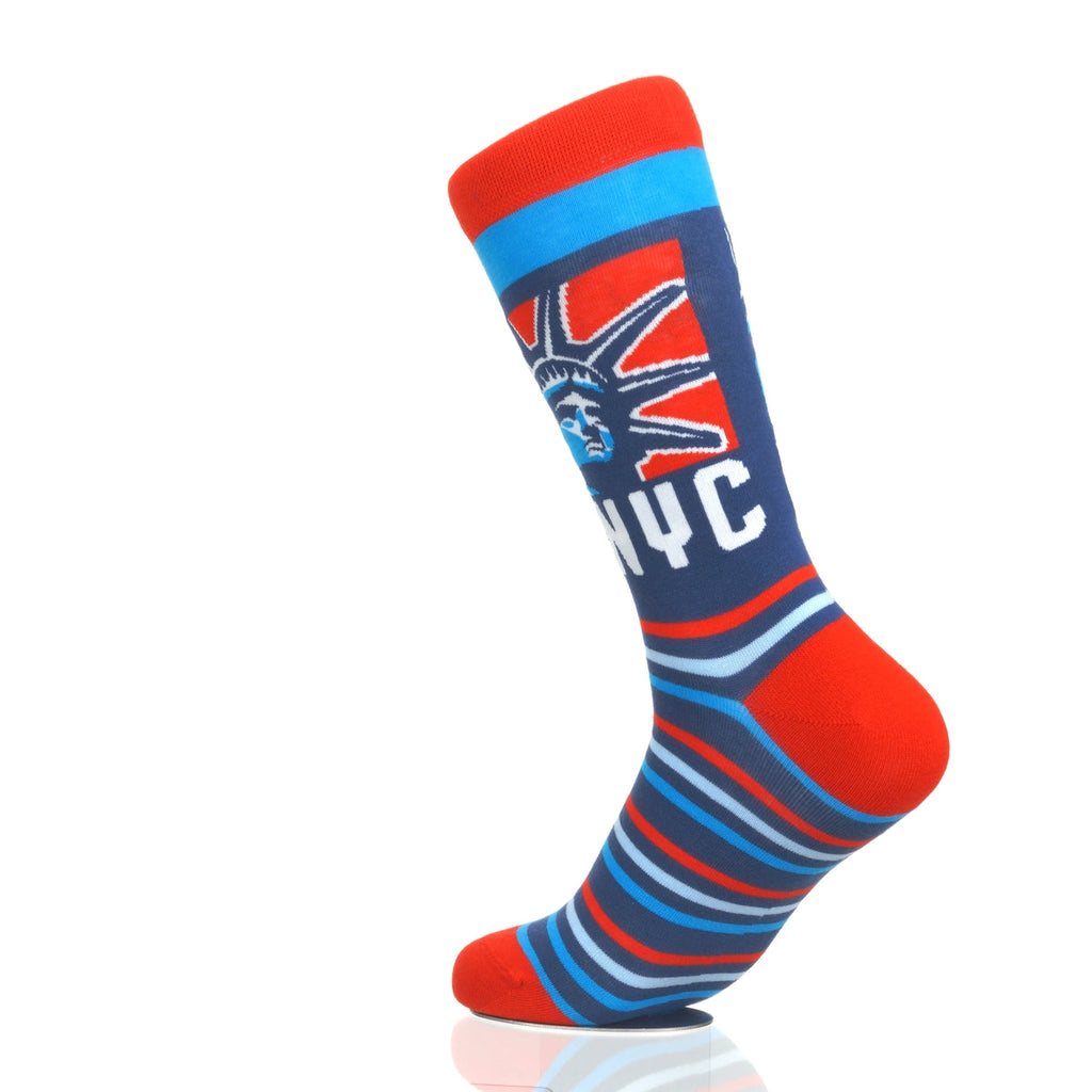 New York Statue Head RedWhiteBlue