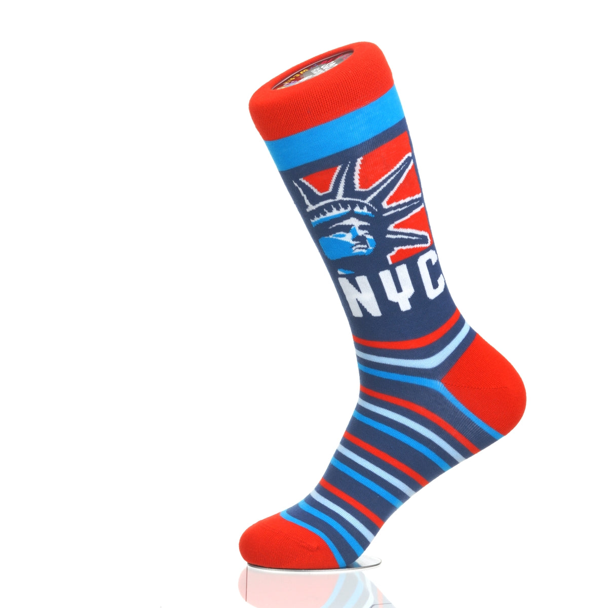 New York Statue Head RedWhiteBlue