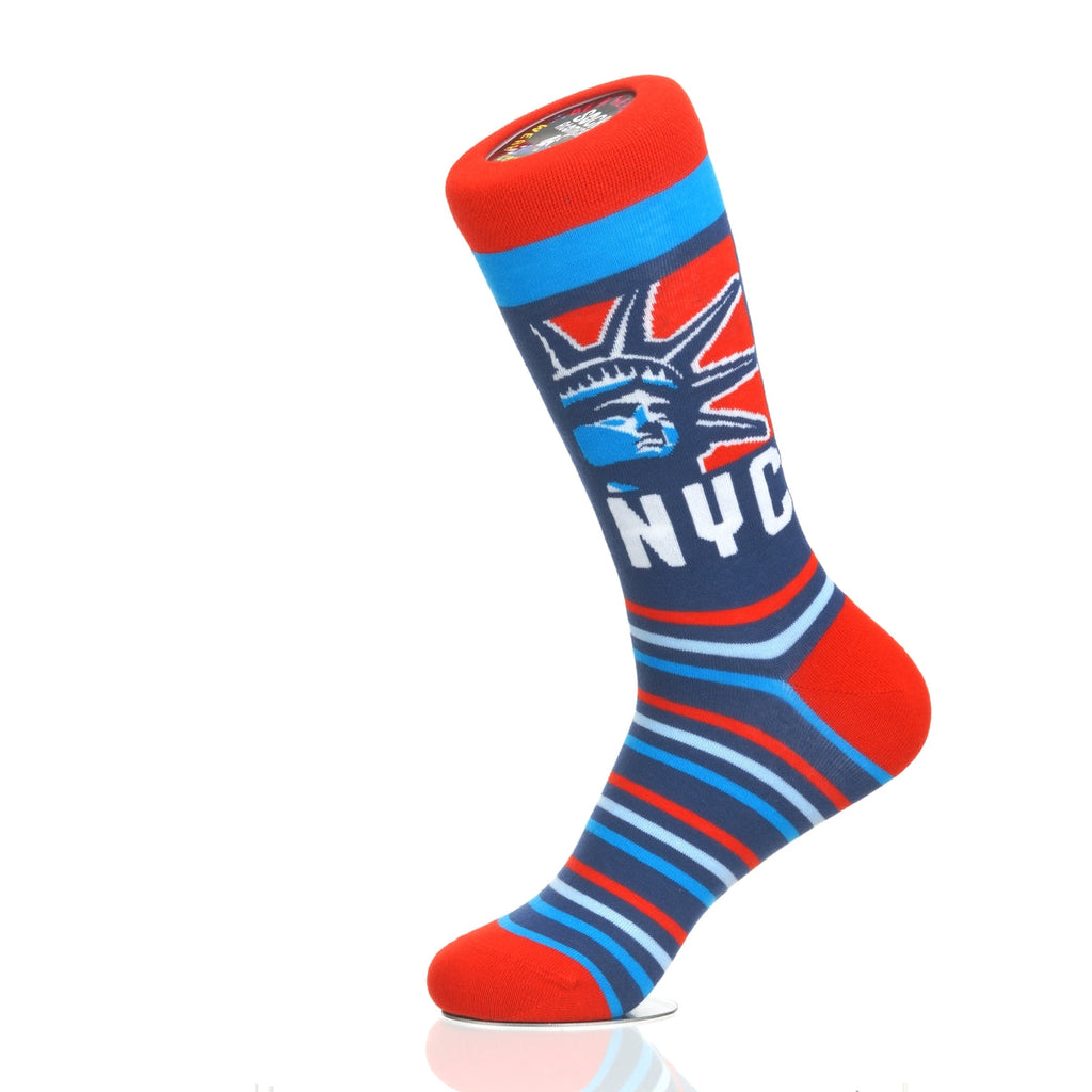 New York Statue Head RedWhiteBlue