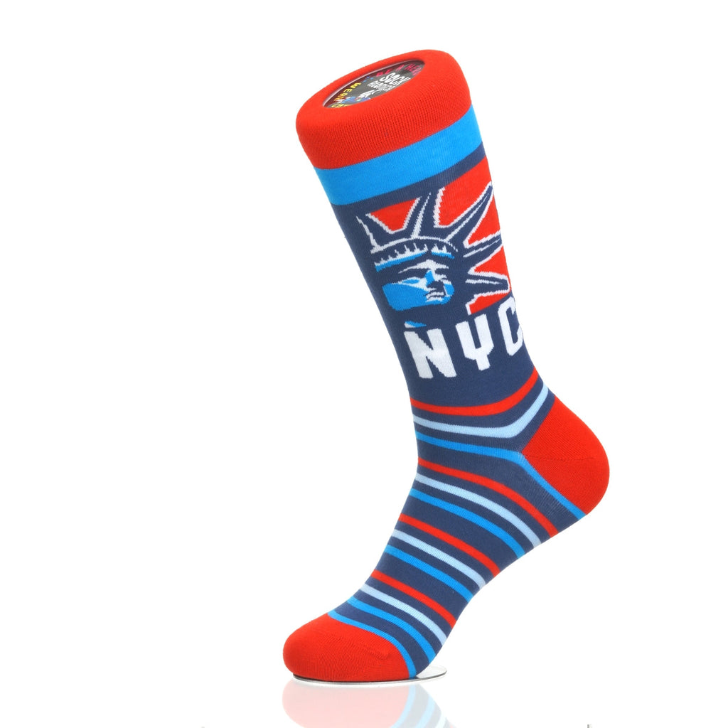 New York Statue Head RedWhiteBlue