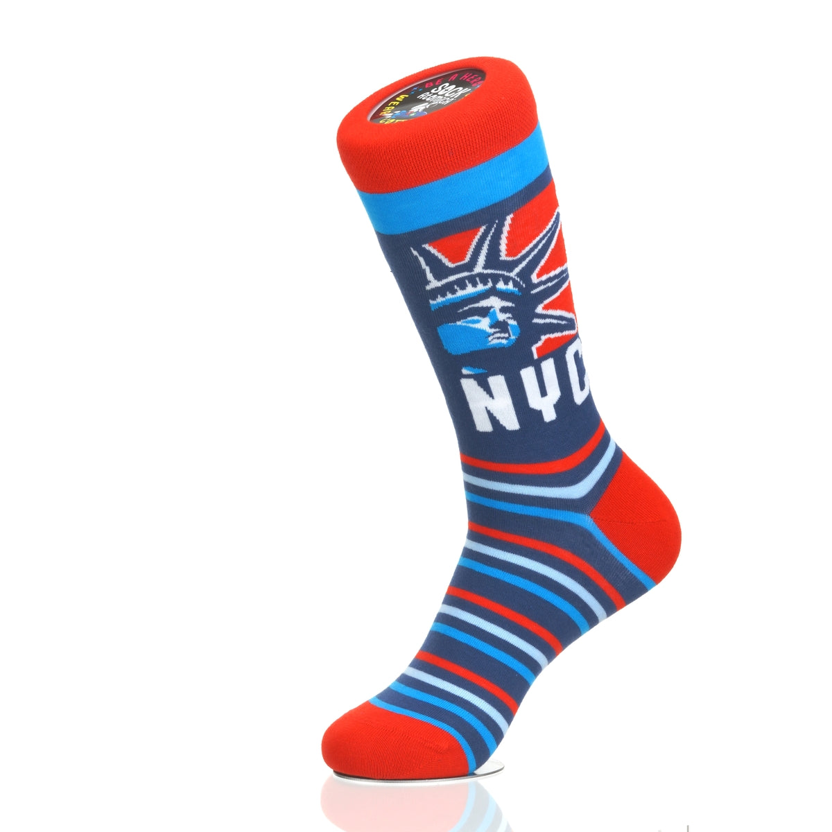 New York Statue Head RedWhiteBlue