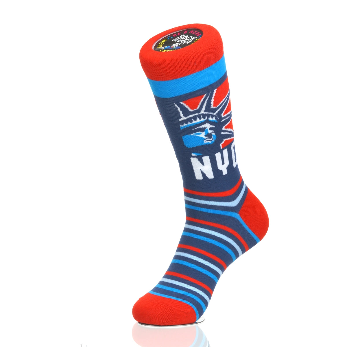 New York Statue Head RedWhiteBlue