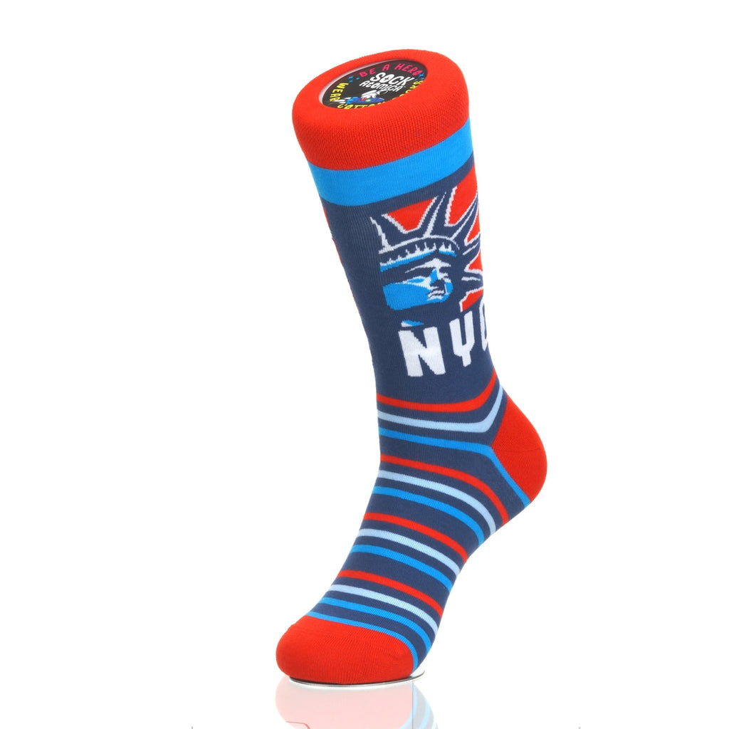 New York Statue Head RedWhiteBlue