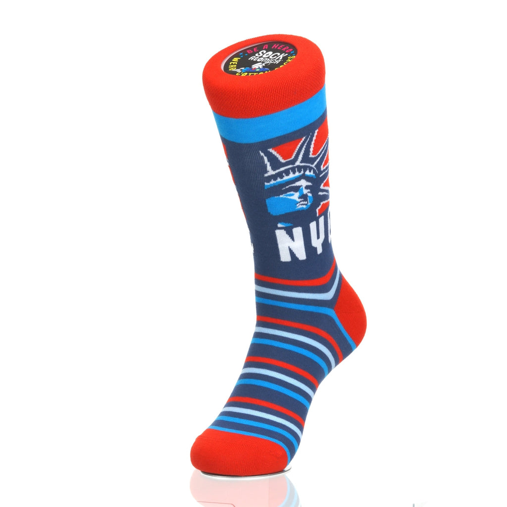 New York Statue Head RedWhiteBlue