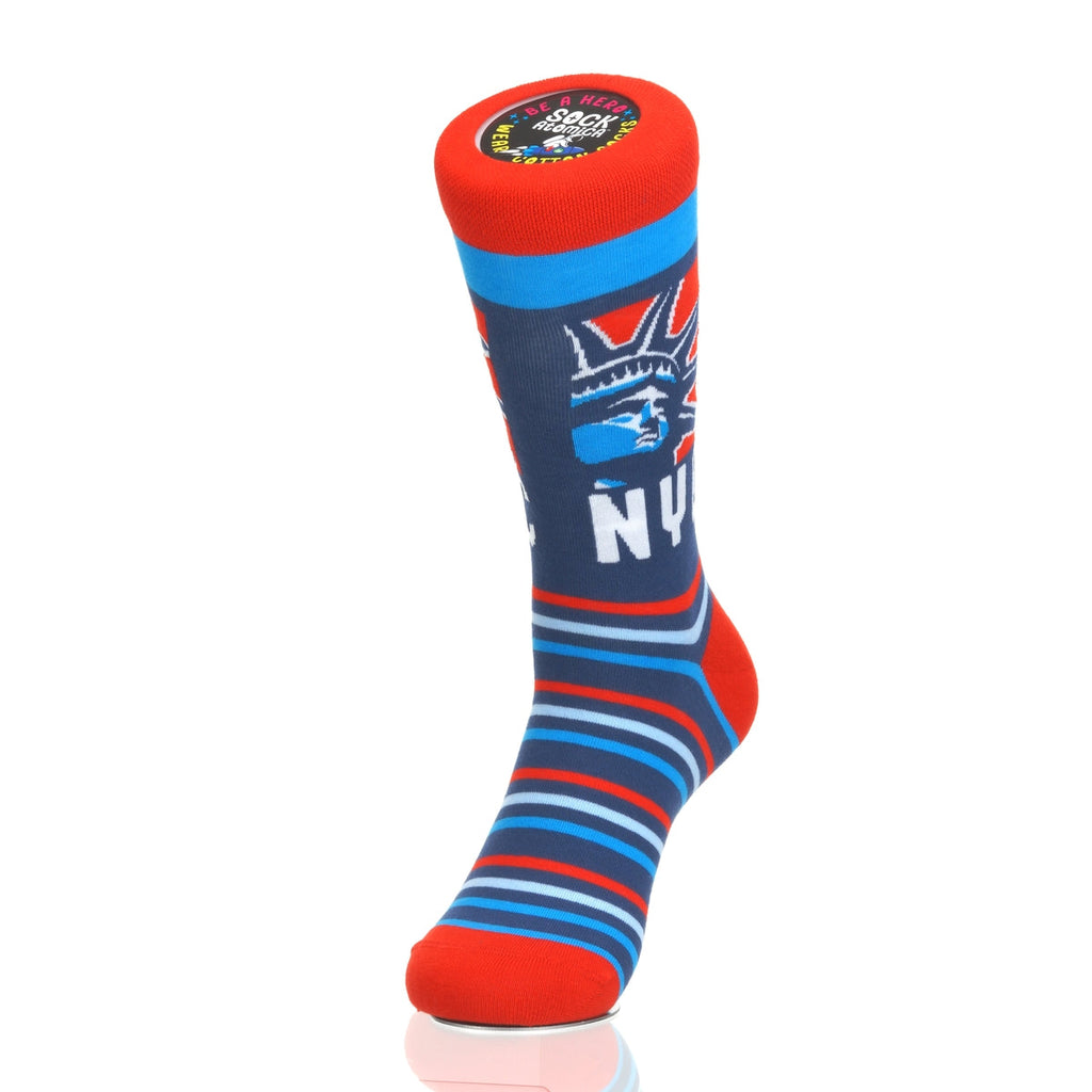 New York Statue Head RedWhiteBlue