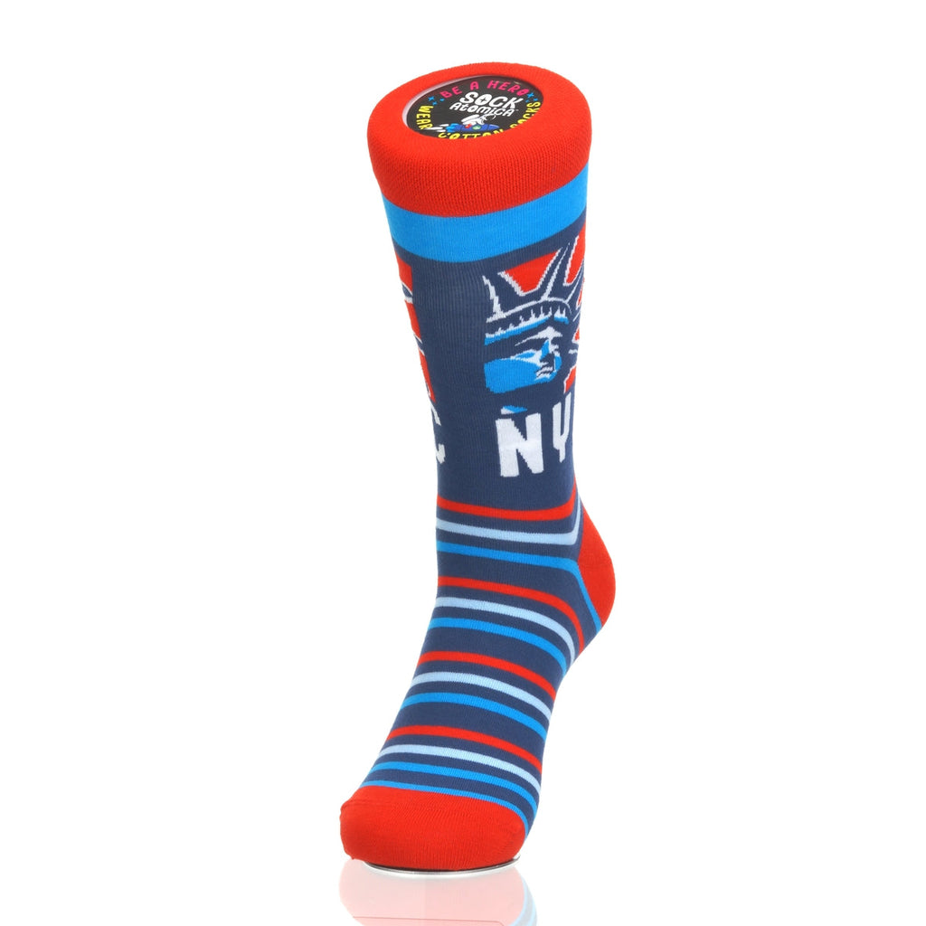 New York Statue Head RedWhiteBlue