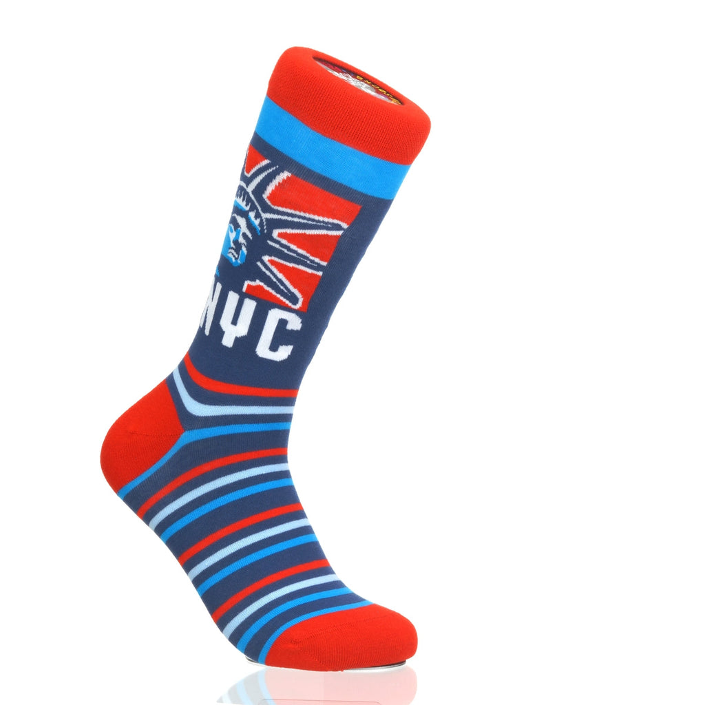 New York Statue Head RedWhiteBlue