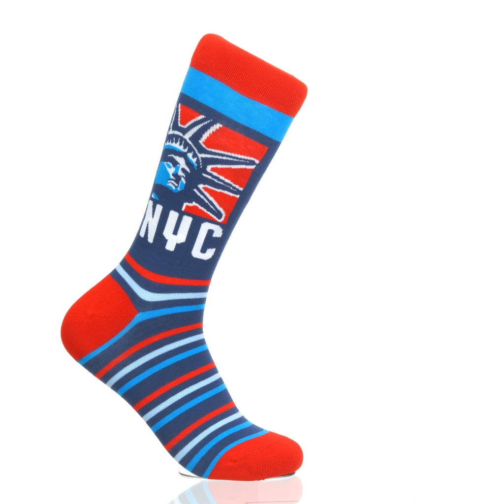 New York Statue Head RedWhiteBlue